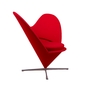 Heart Cone Chair von Verner Panton Rot 2