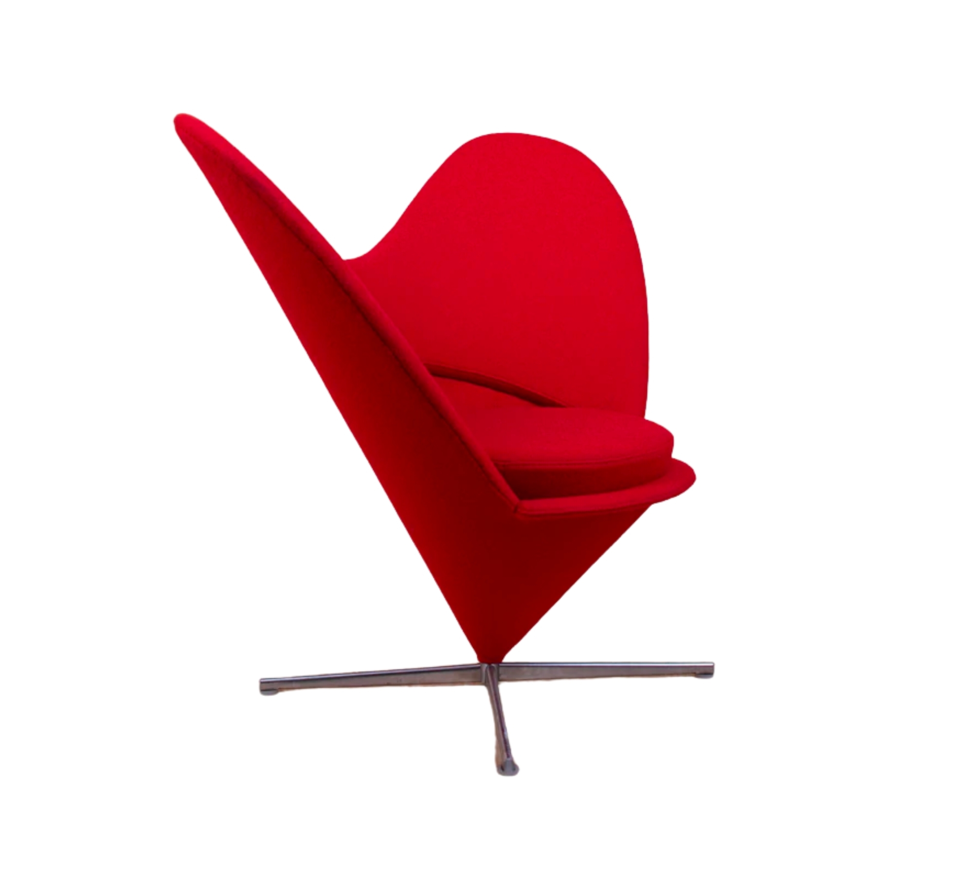 Heart Cone Chair von Verner Panton Rot 2
