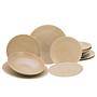 12-Piece Vesuvio Dinner Service Stoneware Cream 1