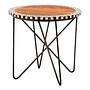 Artisan Round Side Table Acacia Wood Natural 1
