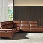 Sofa Récamiere Rechts Leder Tabakbraun 0