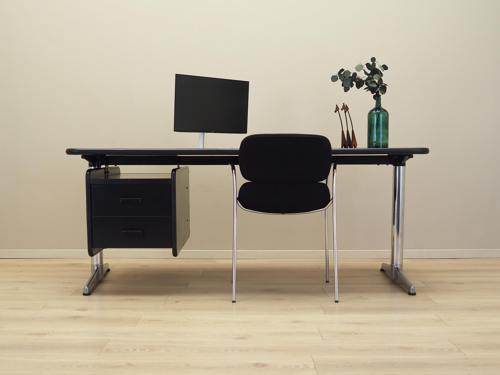 Schreibtisch Metall Laminat 1970er Jahre 1