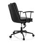 SMALLO Office Chair Swivel Faux Leather Black 7
