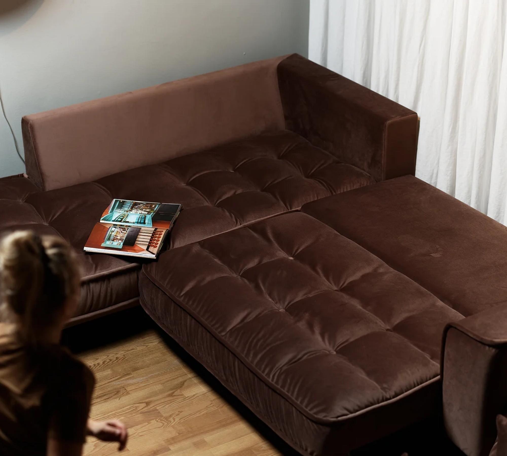 Vargen Sofa Récamiere Links Salvador Moosgrün 8 6