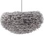 Nicola  Pendant Light  Artificial Feather  Black/Grey  X-Large 0
