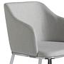 Sedia con braccioli acciaio inox grigio 7