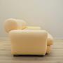 Sofa Leder Creme 1960er Jahre 7