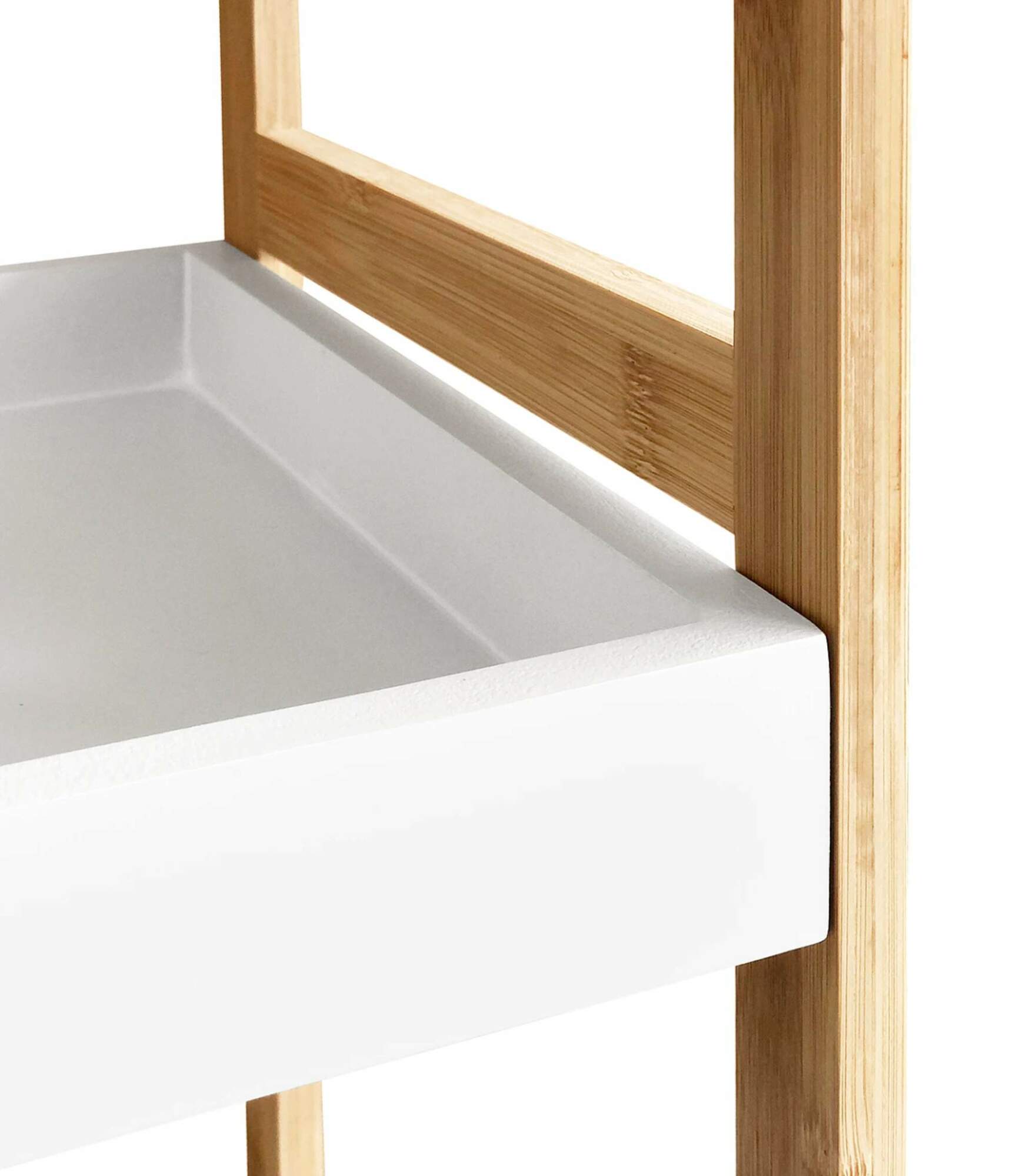 Regal Massivholz Weiß 4