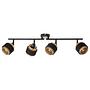 4-light ceiling light Grove iron mixed fabric 1