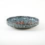 Decorative plate ceramic turquoise 1960s 3