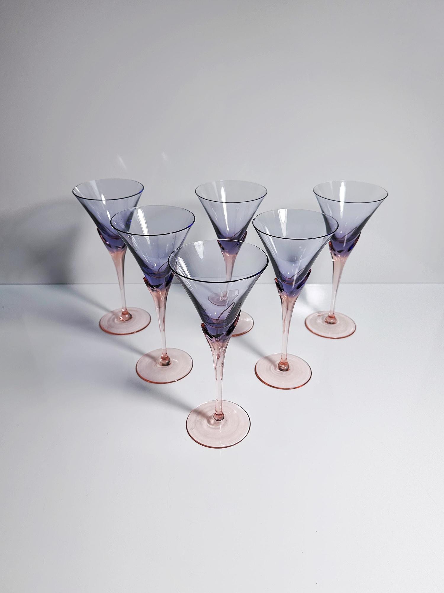 6x Vintage Weinglas 1980er Jahre 3