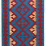 Kilim Gashgai Teppich Blau 0