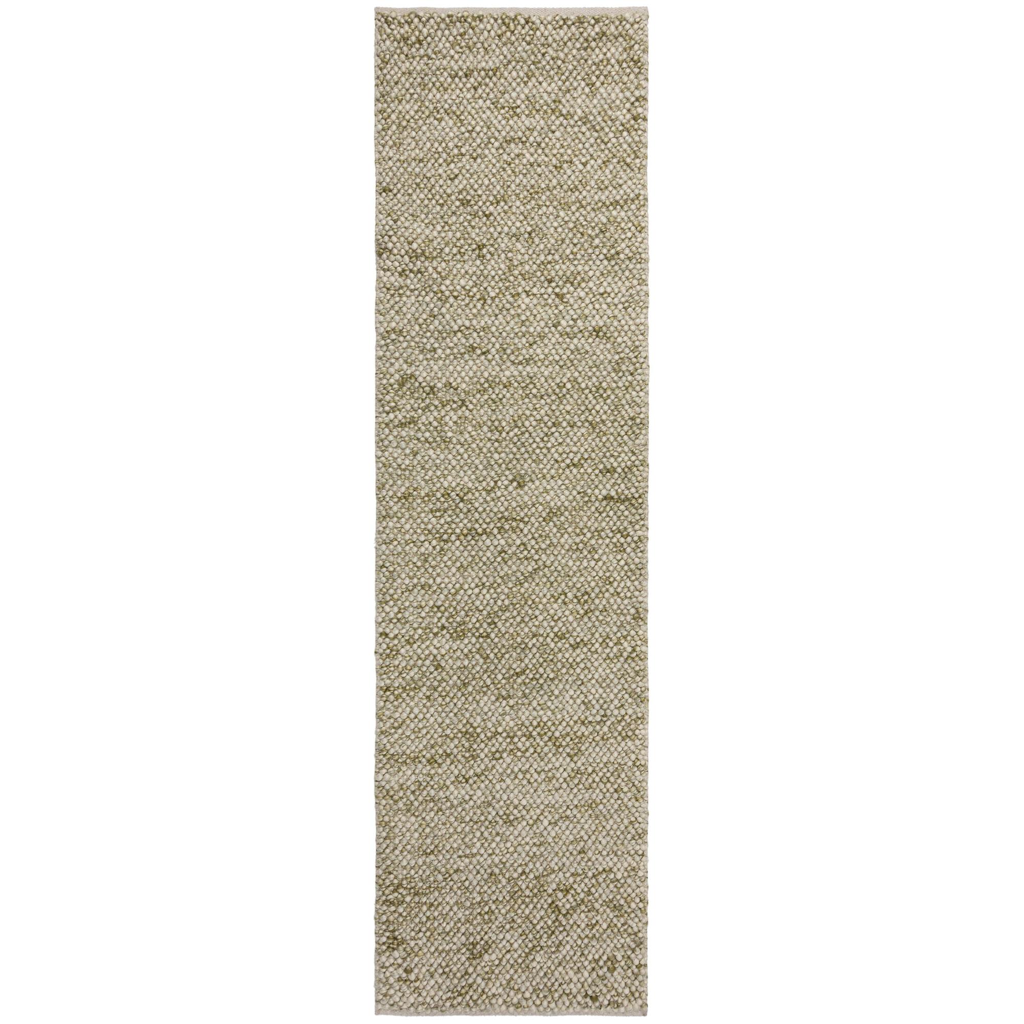 Minerals Teppich Wolle Grün 60x230cm 0