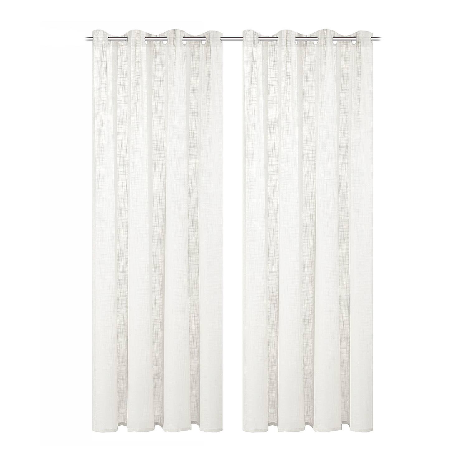 Ösenschal Softy 2er-Set Polyester Wollweiß 140 x 245 cm 0