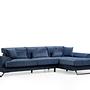 Frido Rechts Ecksofa Navyblau 0