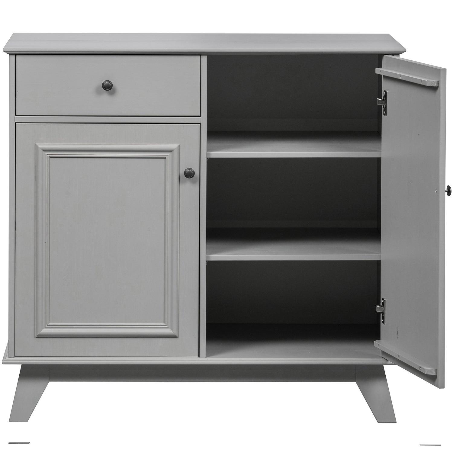 Lily Kommode Kiefernholz Grau 5