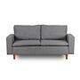 Lungo Sofa 2-Sitzer Hellgrau 7