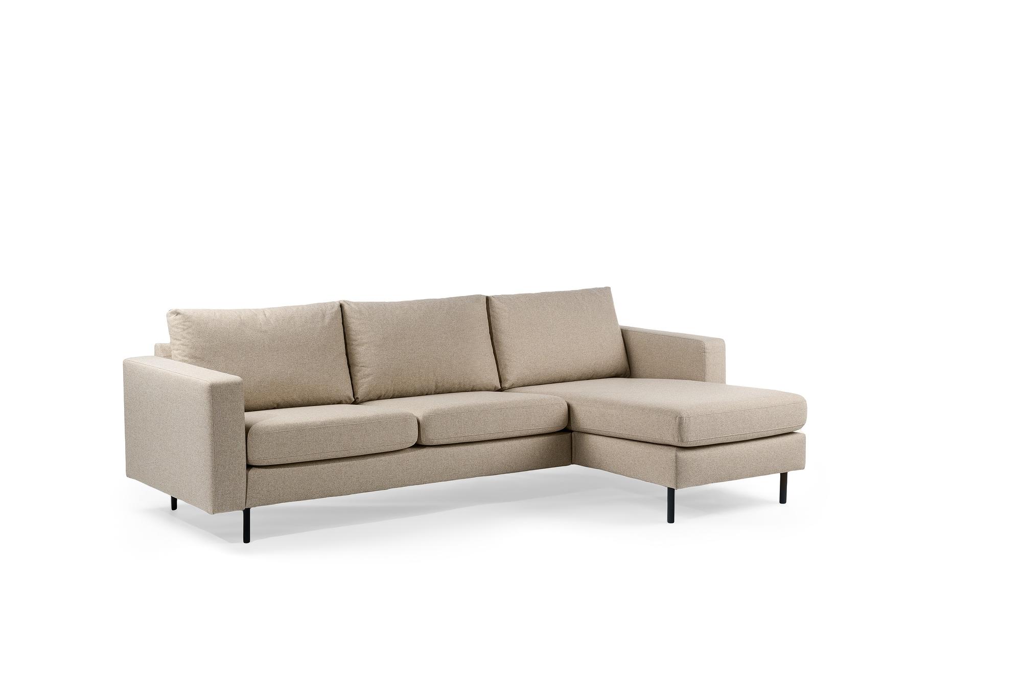 Sofa 3-Seater Chaiselongue Left Right Dillon Cream 10