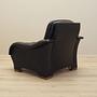 Armchair Faux Leather Black 1980s 6