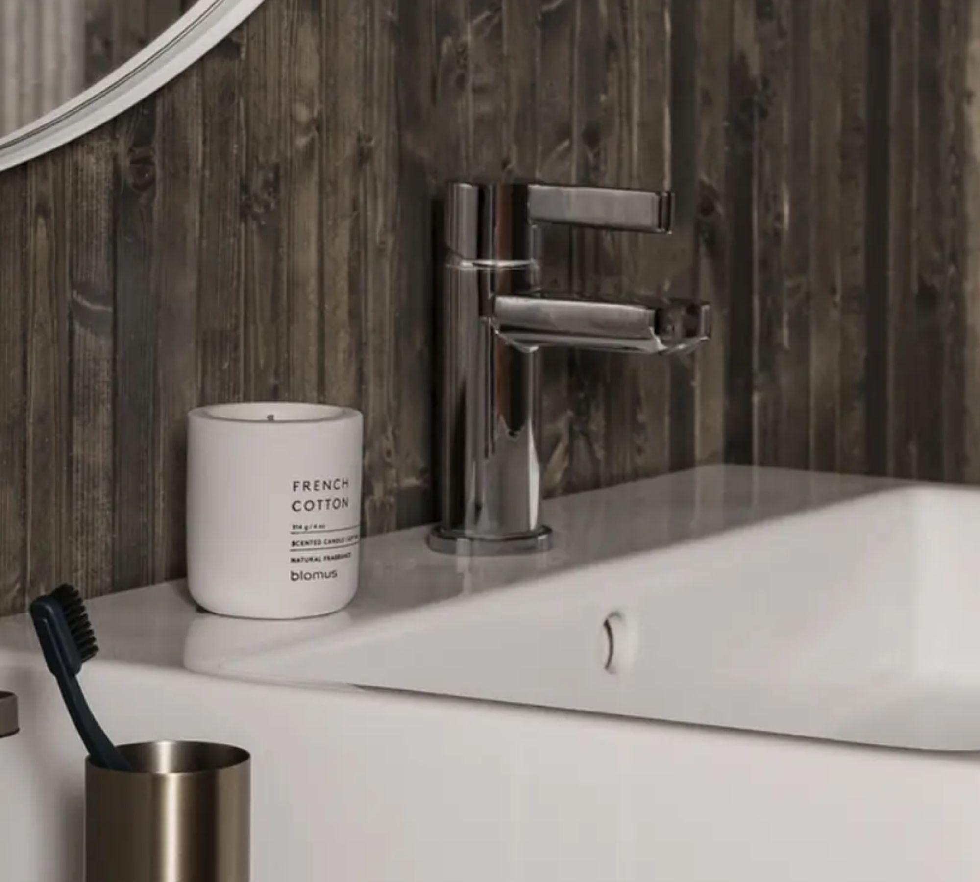 Rim Wandspiegel White Glas Klar Ø50cm 66934 1