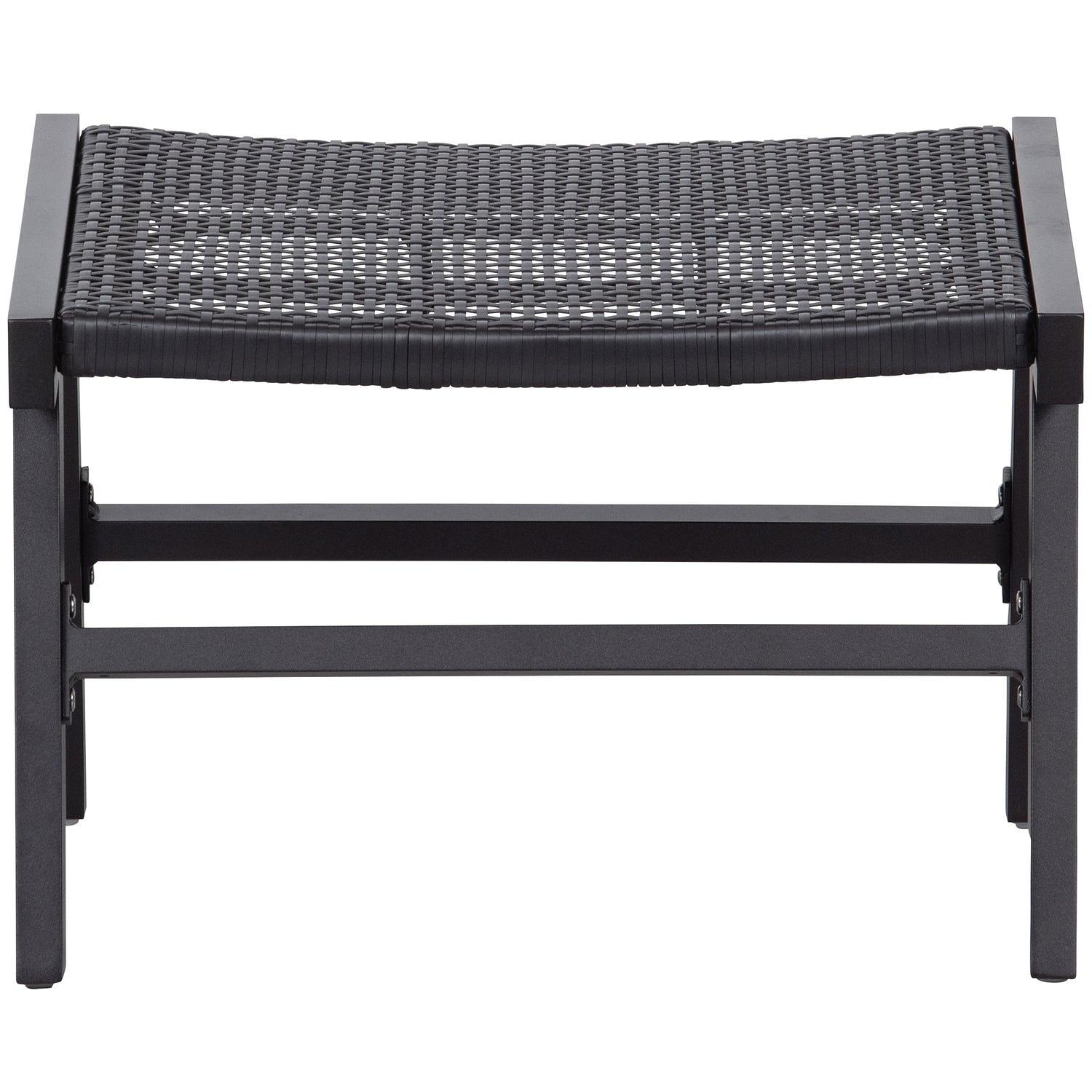 Puk Garten Hocker Aluminium Schwarz 2