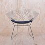 Bertoia Diamond Chair Silber mit Sitzkissen  0
