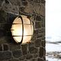 1-Flammig Wandleuchte Polperro Klarglas Messing 2