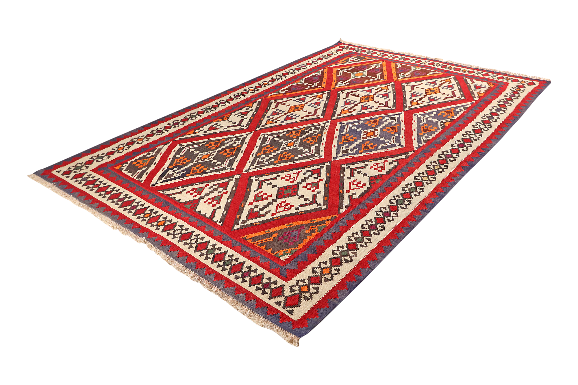 Kilim Gashgai Teppich Mehrfarbig 3