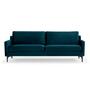 Astha 3-Sitzer Sofa Velour Lux Navy 0