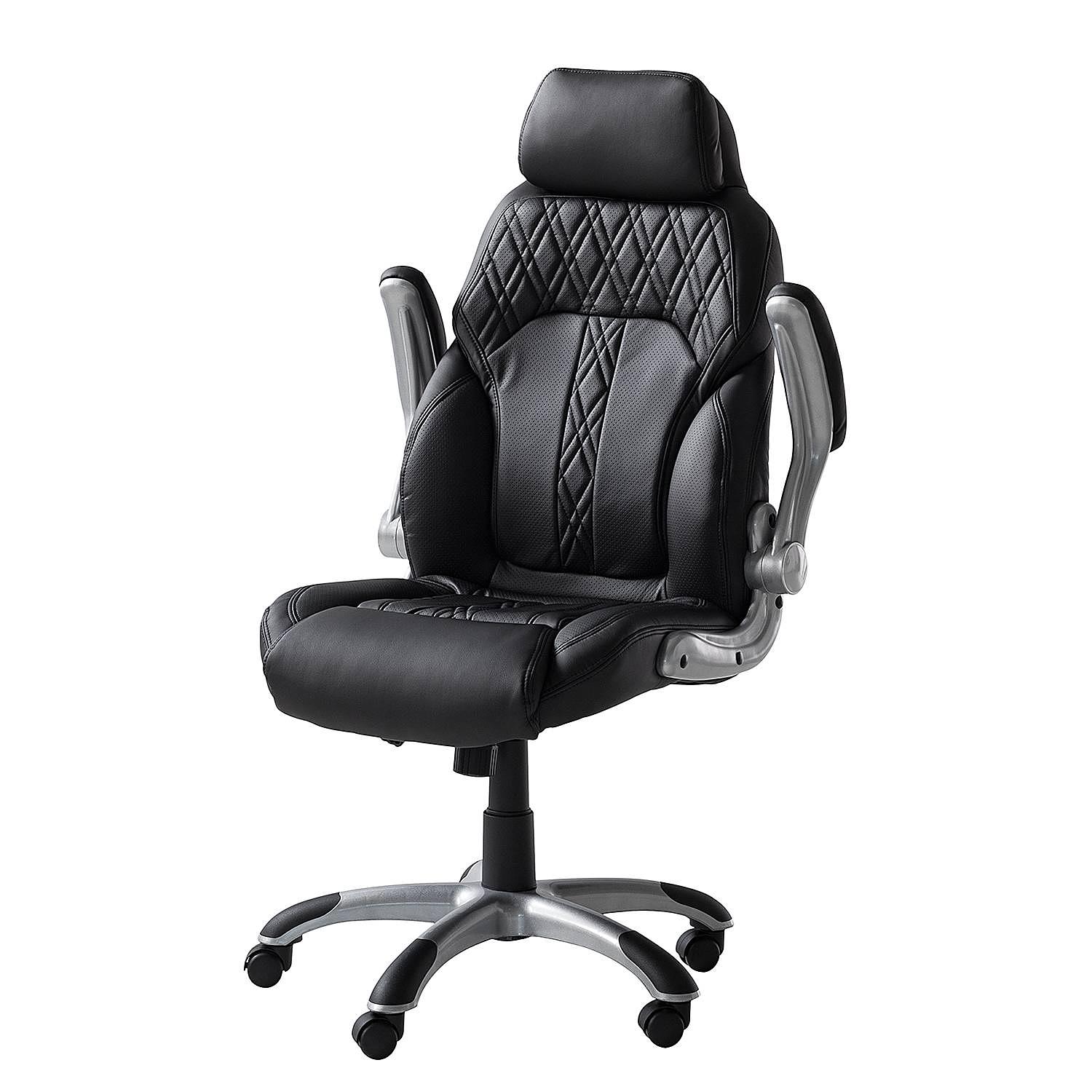 Executive Chair Baylor Faux Leather Plastic Black 4