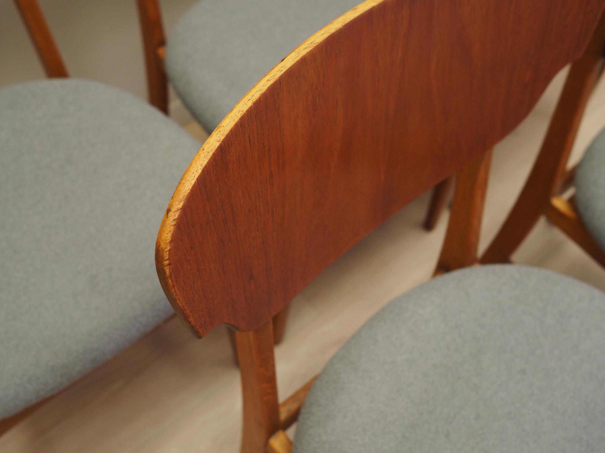 6x Dining chair teak 1970s 8