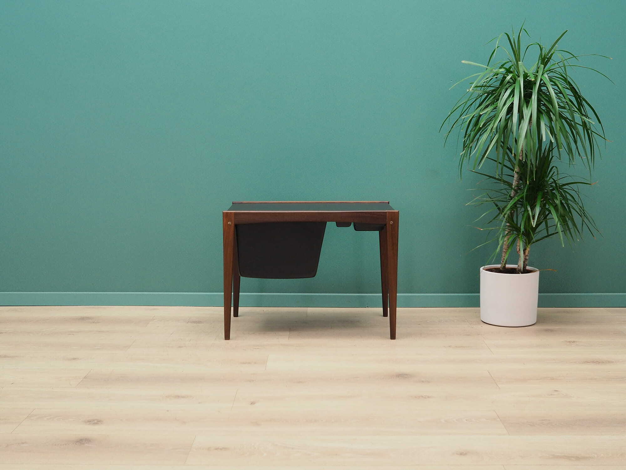 Vintage sewing table Teak brown 1960s 1