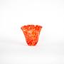 Glass vase 1970s Orange 1