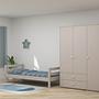 Kleiderschrank Extra Hoch Holz Grau 3