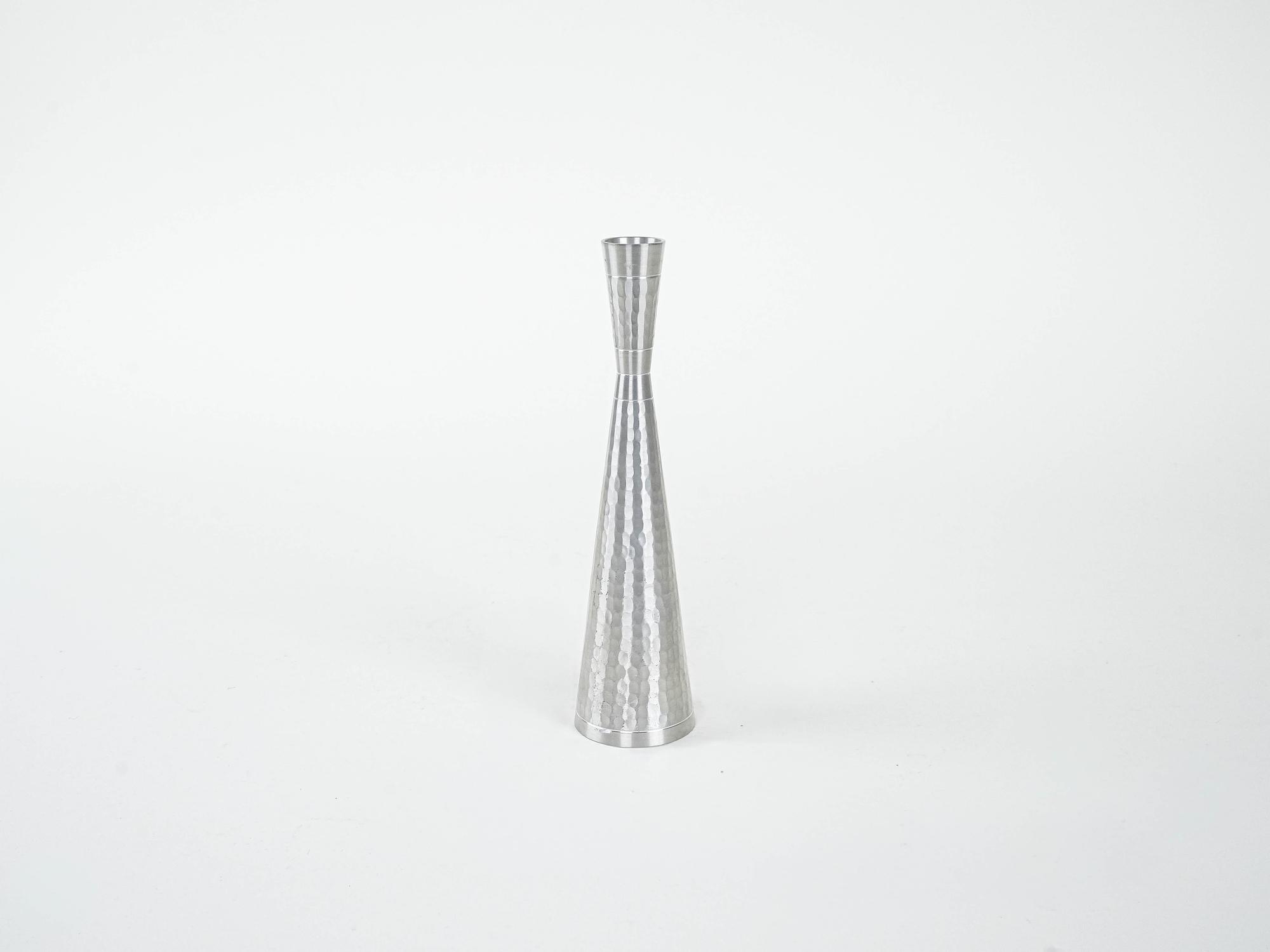 Kerzenständer Metall Silber  1