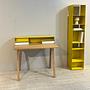 PS 04 Secretary Desk Oak Steel Lemon Yellow Signal White 2