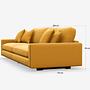 Valen XL Sofa Solemio Senfgelb 88 5