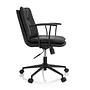 SMALLO Office Chair Swivel Faux Leather Black 6