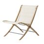 X HM10 Loungesessel Holz Rattan Creme 0