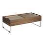 Couchtisch Walnussholz Metall Braun 0