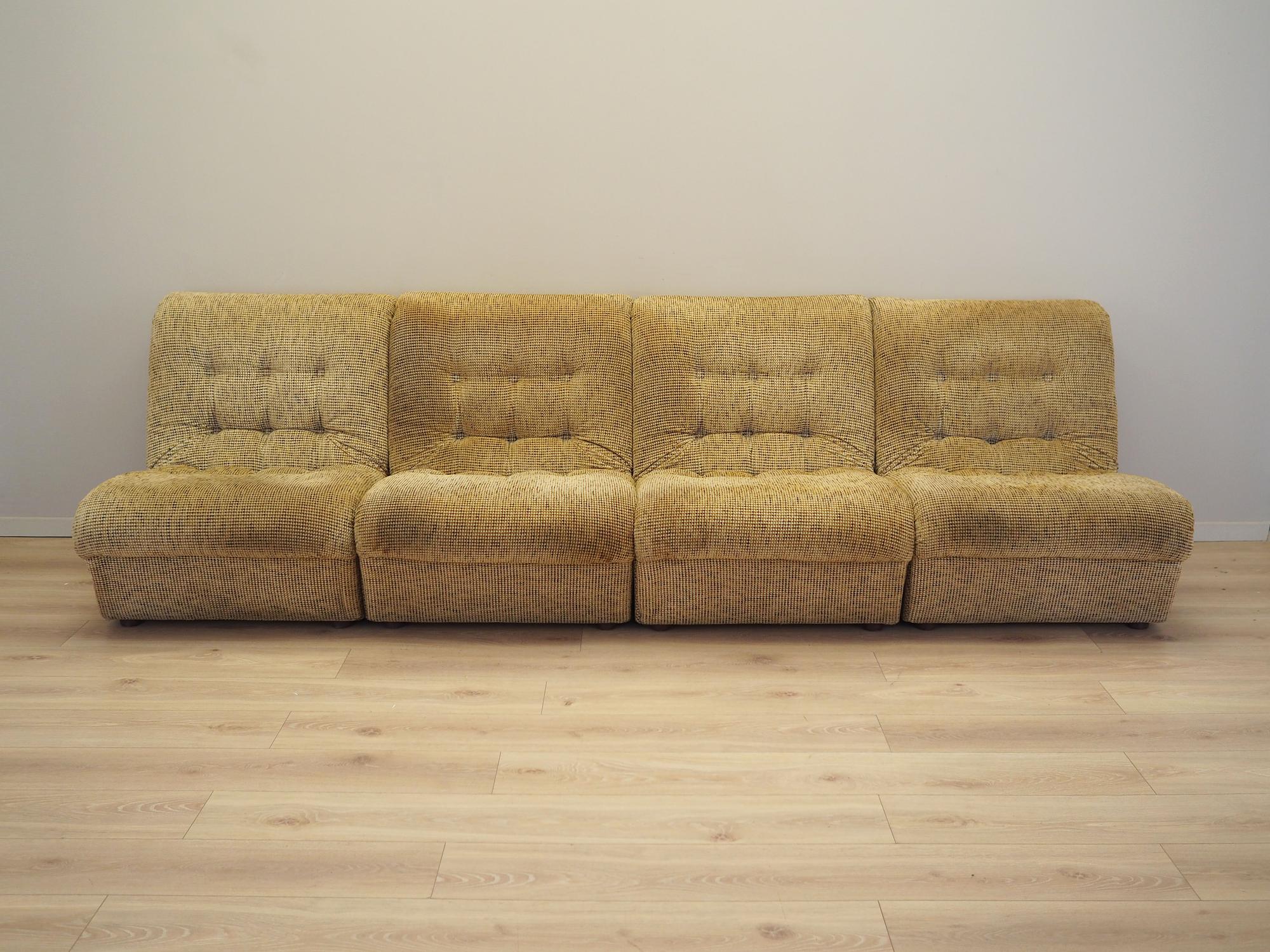 Modulsofa Beige 1960er Jahre 2
