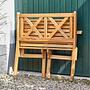 Gartenbank LOVEBIRD Akazienholz Braun 3