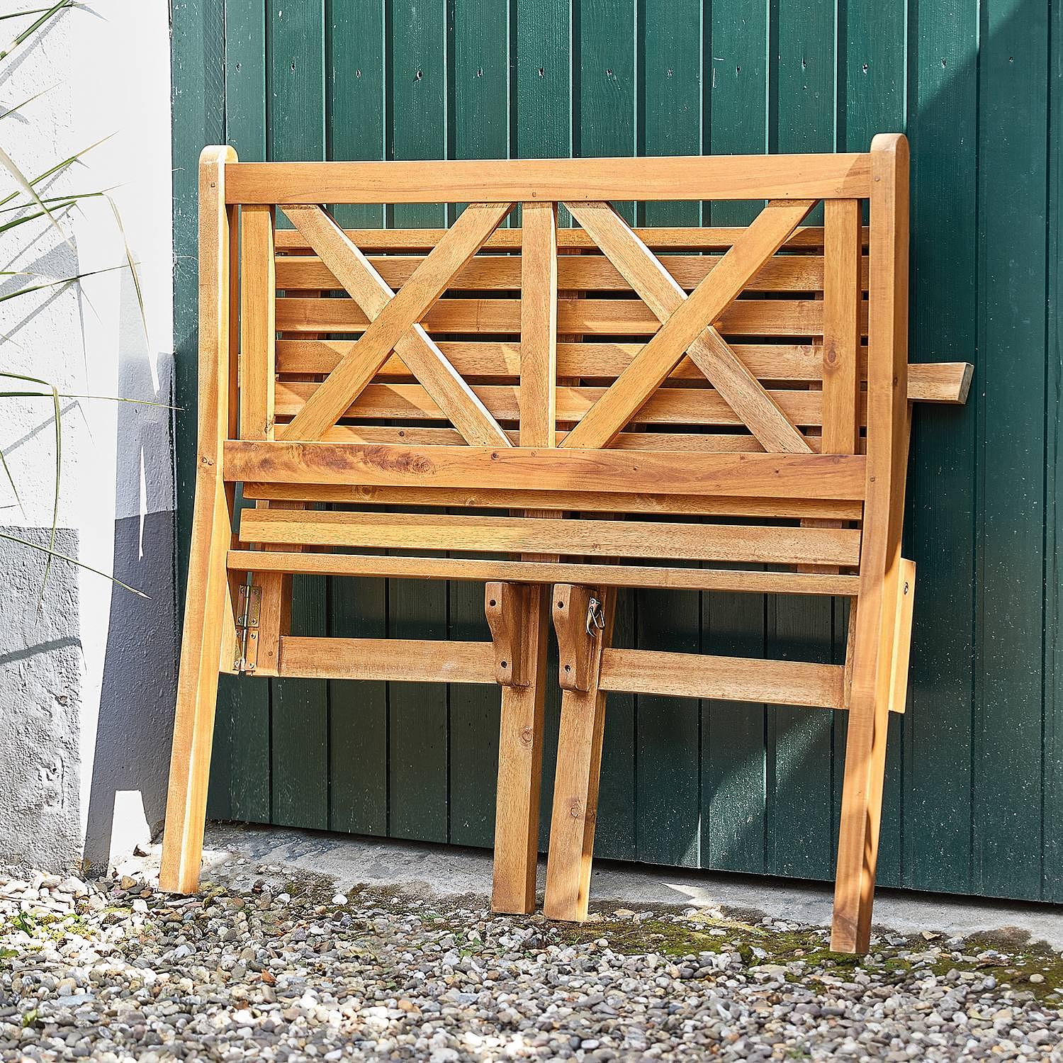 Gartenbank LOVEBIRD Akazienholz Braun 3