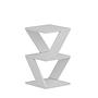 Albeni Side Table Wood Veneer White 8