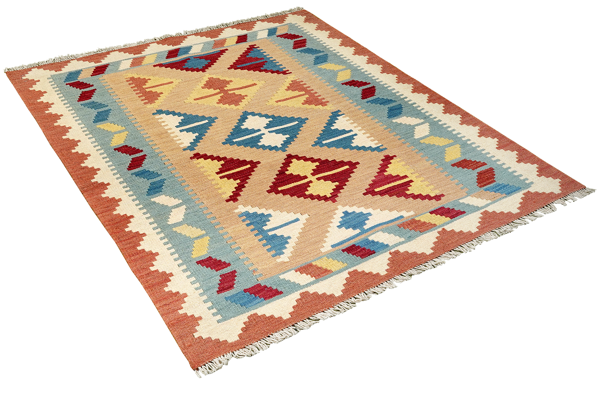 Kilim Gashgai Teppich Mehrfarbig 2