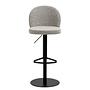 Carreras Bar Stool Bouclé Steel 3
