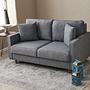 Eva Sofa 2-Sitzer Grau 1