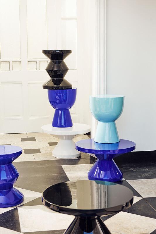 Zig Zag Stool Black 1