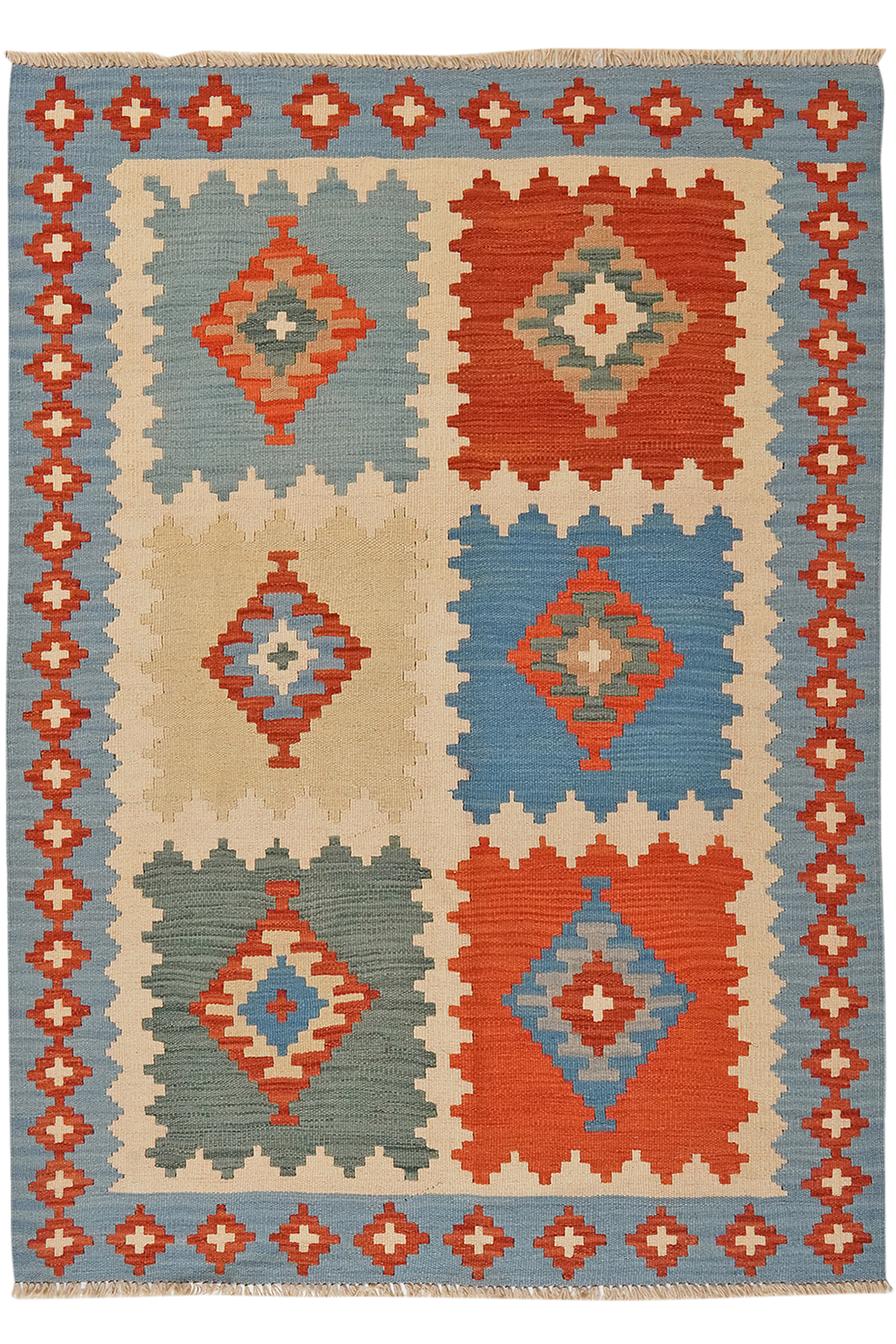 Kilim Gashgai Teppich Mehrfarbig 4