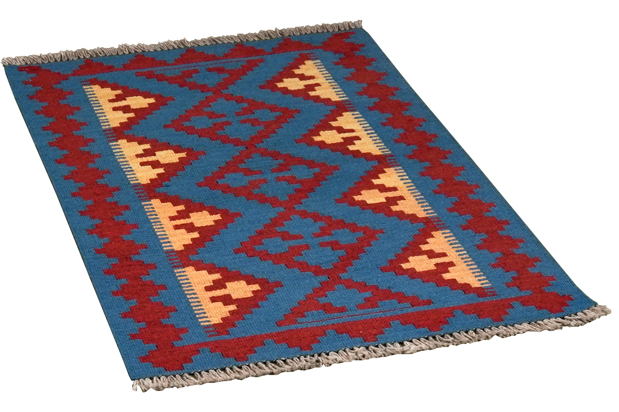 Kilim Gashgai Teppich Blau 2